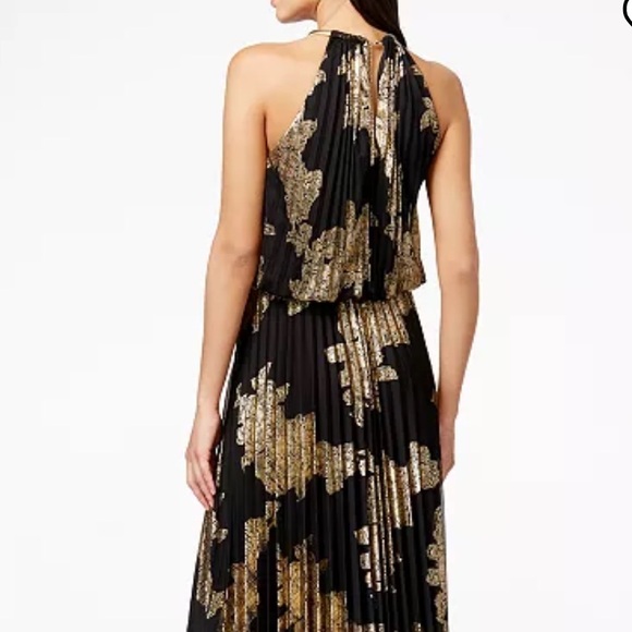 MSK
Metallic-Print Pleated Blouson Gown size 6 brand new - Picture 3 of 12